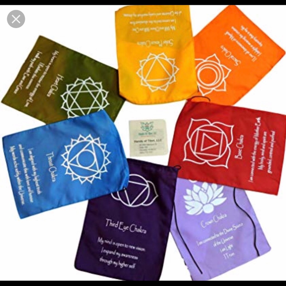 DONATING TODAY Chakra Prayer Flags. 2 sets!